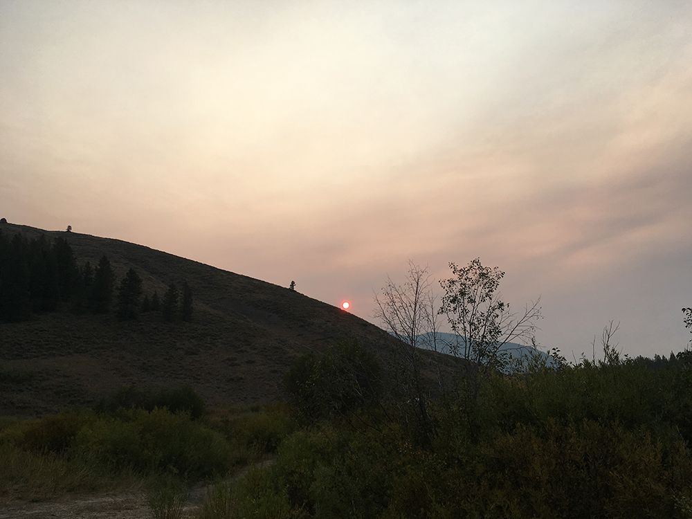 Wildfire in Wyoming 