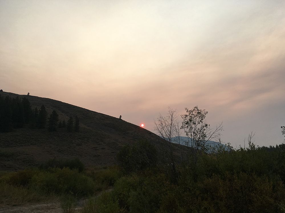Wildfire in Wyoming