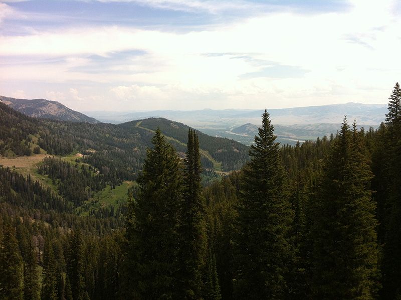 View from Mail Cabin trail, before the storm