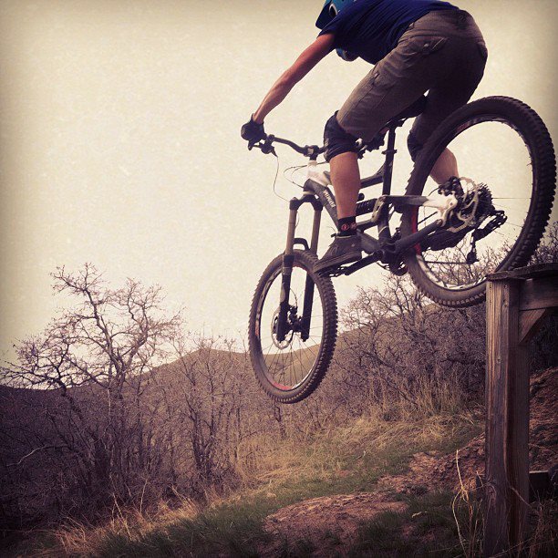 Jumping on the MTB