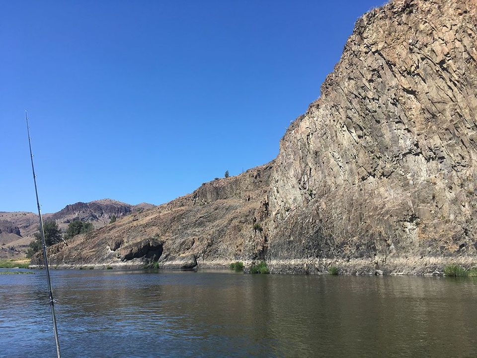 Basalt cliff on the John Day River