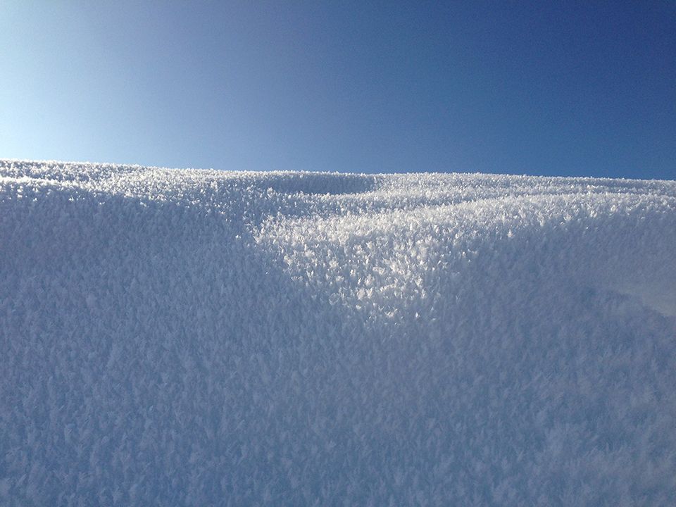 Snow simplifies a landscape.